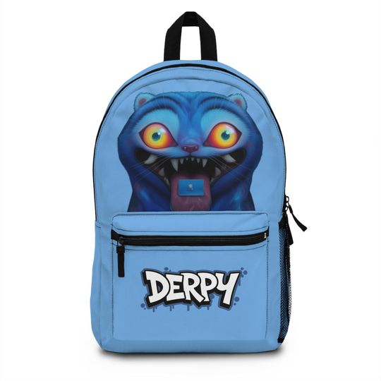 Discover Derpy the Tiger Backpack: K-Pop Anime School Bag, Rave Festival Accessory
