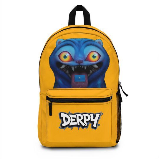 Discover Derpy the Tiger Backpack: K-Pop Anime School Bag, Rave Festival Accessory