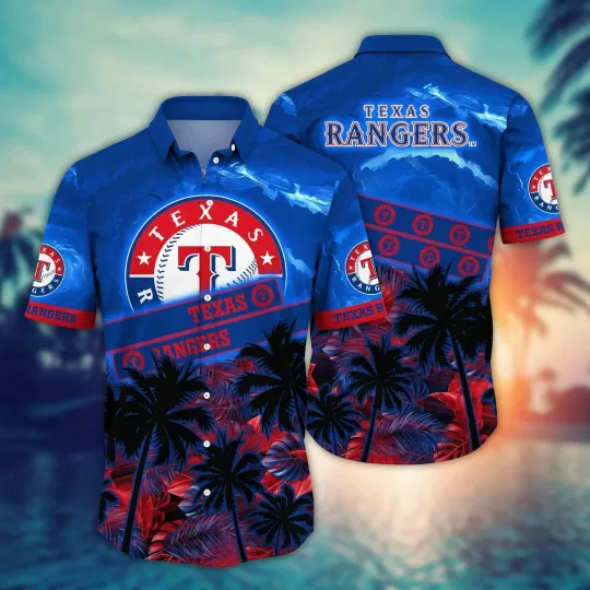 Texas Baseball Team Rangerss Hawaiian Shirt