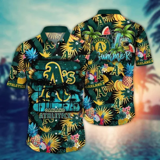 Discover Oakland Baseball Team Athleticss Hawaiian Shirt