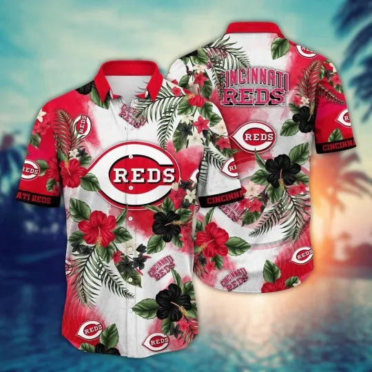 Discover Cincinnati Baseball Team Redss Hawaiian Shirt