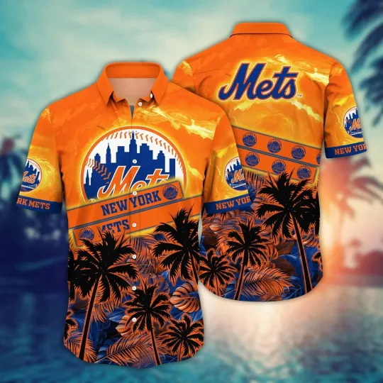 Discover New York Baseball Team Metss Hawaiian Shirt