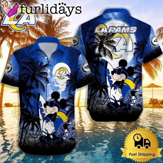 Discover Los Angeles Football Team LA Ramss Hawaiian Shirt