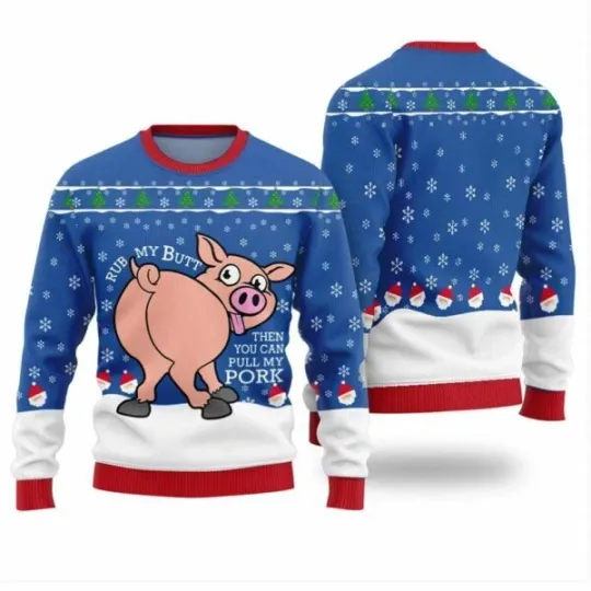 Naughty Pig Ugly Christmas Sweater