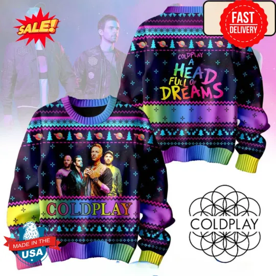 Discover Coldplay Ugly Christmas Sweater