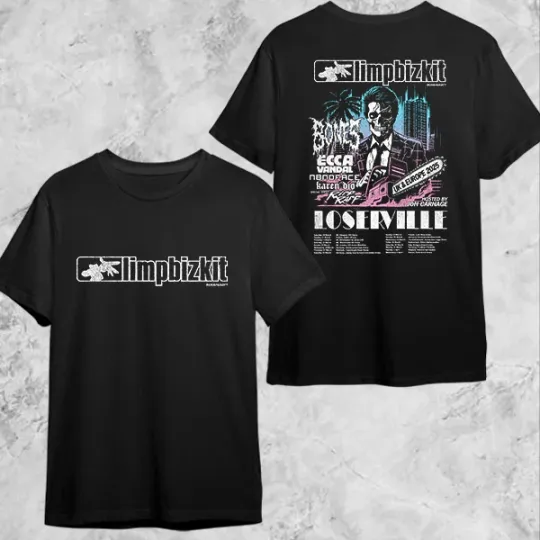 Limp Bizkit UK And Europe Tour Dates 2025 Fan Gifts Two Sides Classic T-Shirt