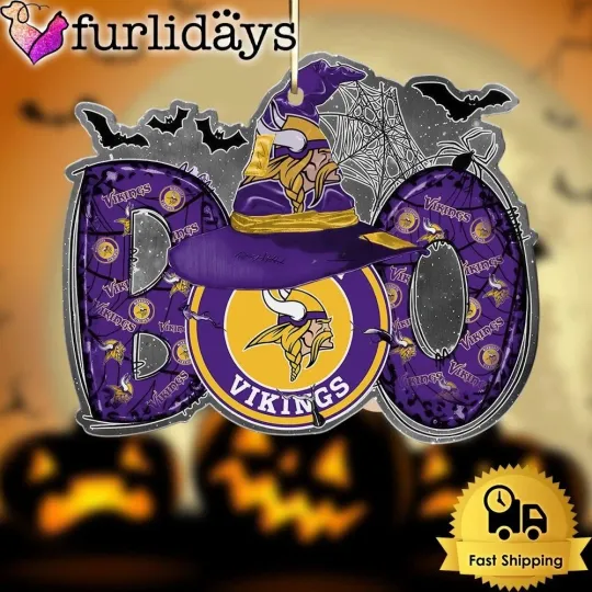 Discover Personalized Minnesota Football Team Vikings Boo Halloween Ornament Gift Decor