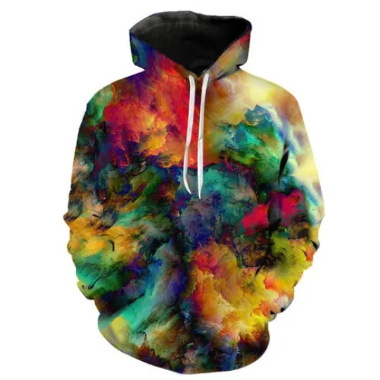 3D Graffiti Streetwear Hoodie for Men and Women Casual Pullover Sweatshirt