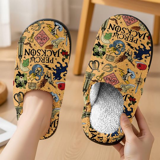 Discover Camp Halfblood Slipper, Percy Jackson Slipper, Percy Jackson And The Olympians, Rick Riordan Bookish, Greek Mythology House Shoes
