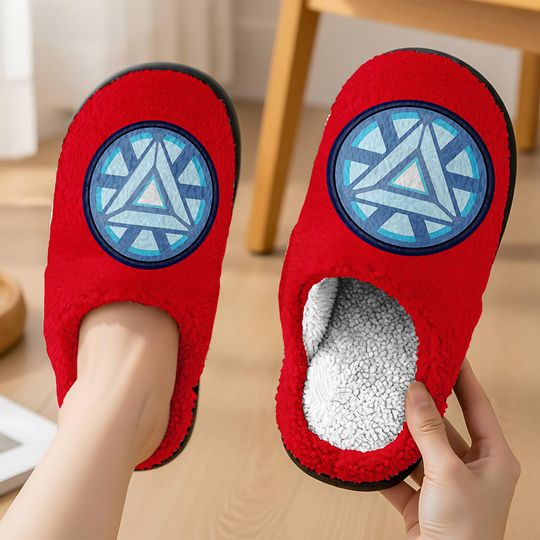 Iron Man Slipper Ironman Disneyland Superhero Slipper, Avengers Movie Fan Lovers Cozy Slipper, Comics Comfortable House Shoes
