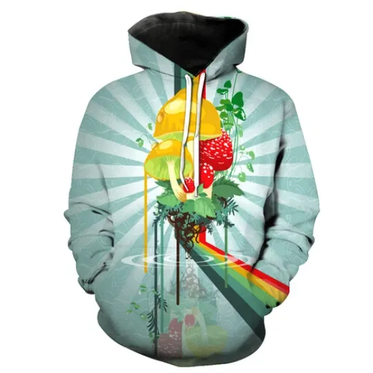 Discover New Mushroom Harajuku 3D Print Hoodie for Women and Men