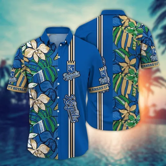 Discover Kansas City Baseball Team Royalss Hawaiian Shirt Button Down Unisex Adults S-5XL