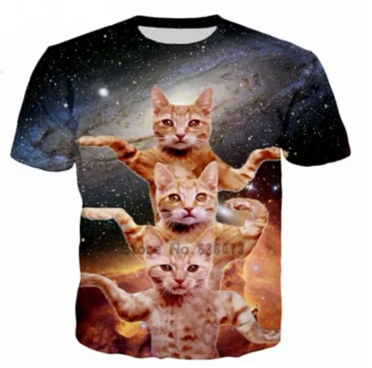 Discover Funny Dance Cat 3D T-Shirt Men Women Casual
