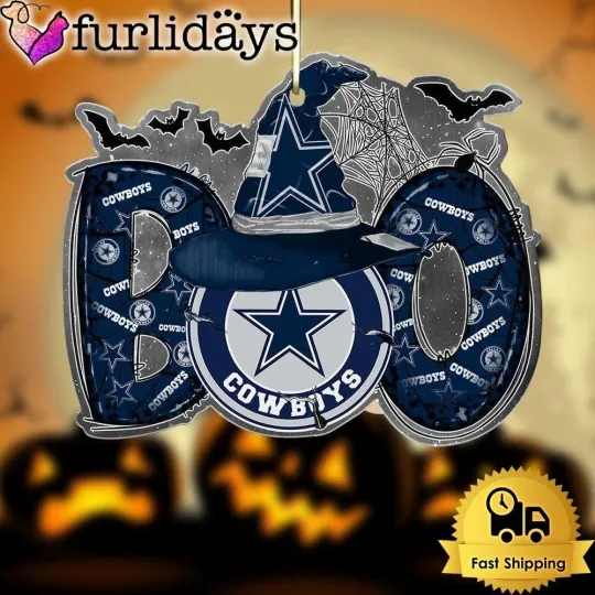 Personalized Dallas Football Team Cowboys Boo Halloween Ornament Gift Decor