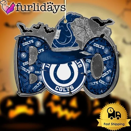 Discover Personalized Indianapolis Football Team Colts Boo Halloween Ornament Gift Decor