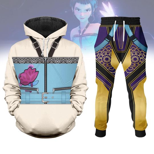 Kpop Demon Hunters Zoey Hoodie/Joggers, Zoey Mira Rumi Shirt, Zoey Cosplay Costume Shirt, Huntrix Women Dress, Halloween Gift For Her