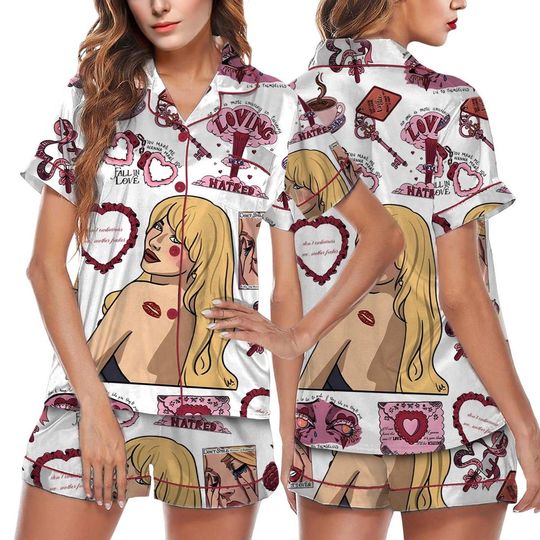 Discover Sabrina Carpenter Satin Pajamas Set