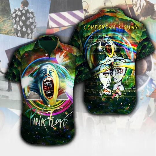 Pink Floyd Short Sleeve Hawaiian