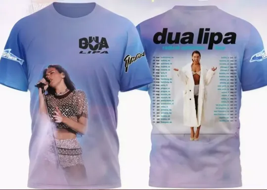 Discover Dua Lipa Radical Optimism Tour 2025 AOP 3D T-Shirt