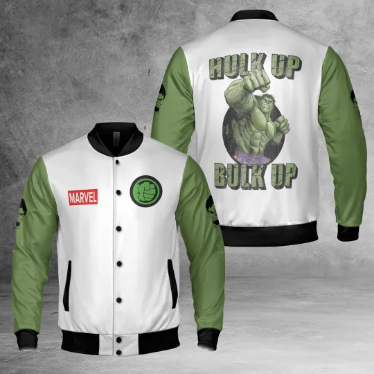 Hulk Up Bulk Up Men's The Incredible Hulk Bomber Jacket