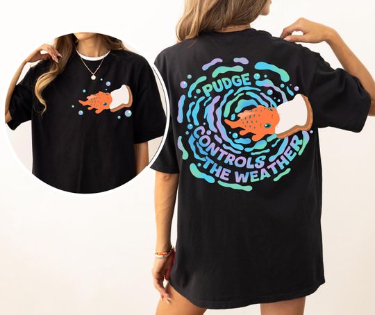 Discover 2-sided Lilo and Stitch Pudge Controls The Weather Shirt, Lilo and Stitch Shirt, Pudge The Fish Shirt, WDW Disneyland Matching Family Shirt