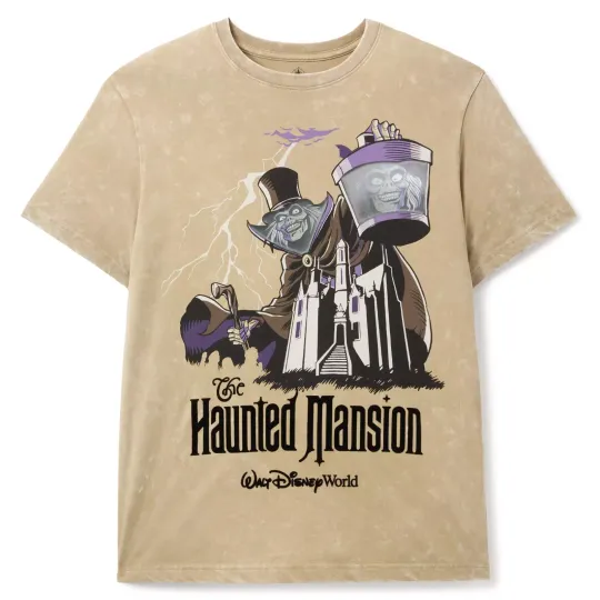 Discover Disney World Parks 2025 Halloween Hat Box Ghost Haunted Mansion Shirt Adult