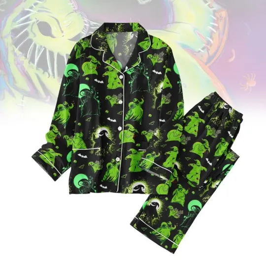 Happy Halloween Oogie Boogie Nightmare Before Christmas Pajamas Set