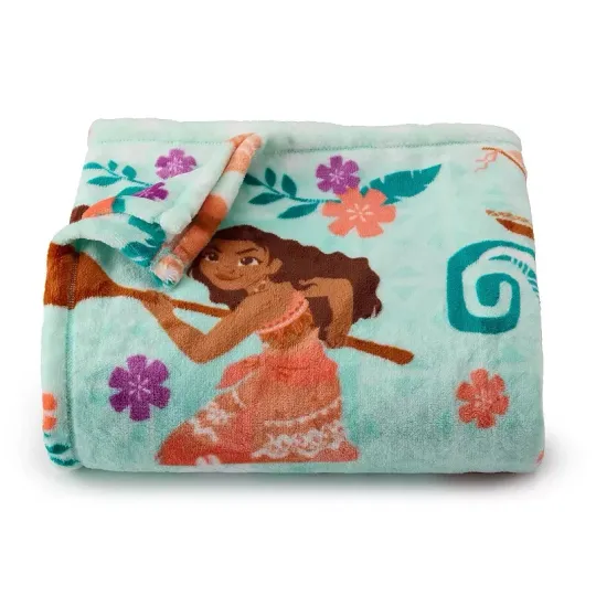 Discover The Big One Disney Princess Moana Plush Fleece Throw Blanket 5x6 feet