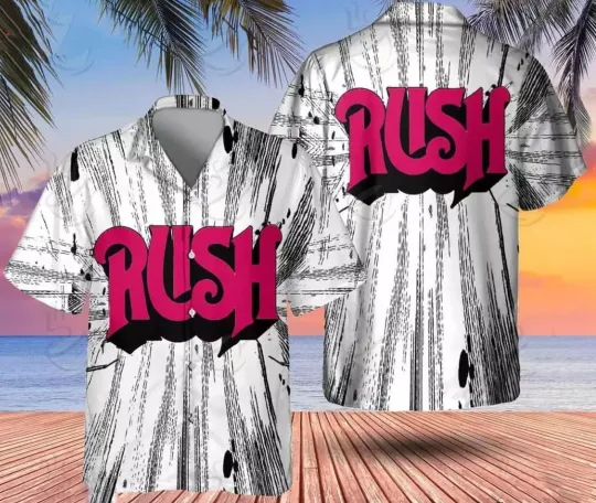 Rush Rock Band Retro Logo Classic Hawaiian Shirt