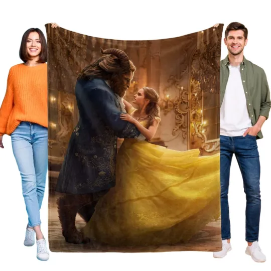 Disney Beauty And The Beast  Blanket, Dancing Together Fleece Blanket