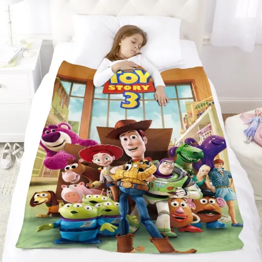 Discover Toy Story Blanket Bed, Disney Movie Funny Blanket, Fleece Blanket