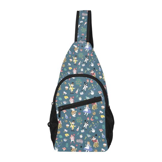 Alice in Wonderland - Disney Trip Bag - Disney Bounding - Sling Pack - Crossbody Bag - Disney Chest Bag