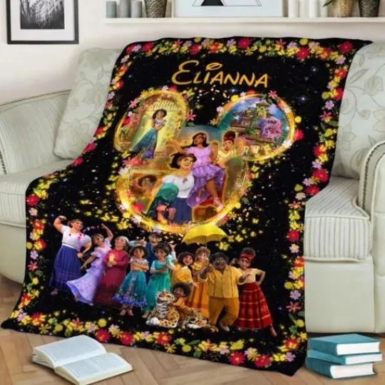 Discover Personalized Disney Encanto Cartoon Blanket, Encanto Blanket, Fleece Blanket