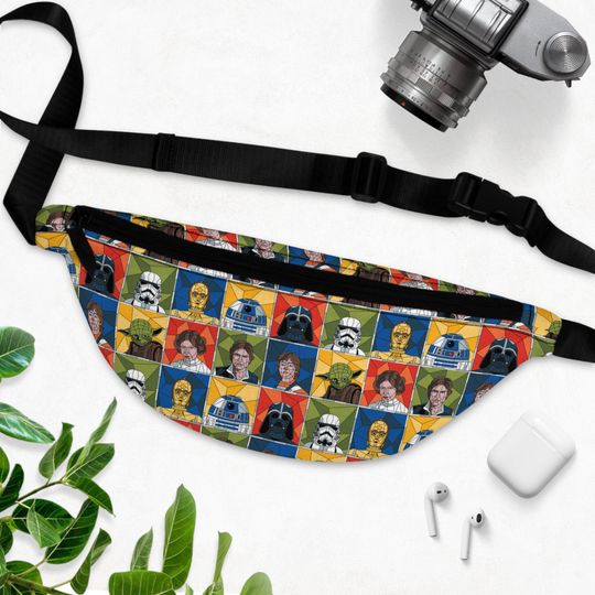 Original Space Galaxy Wars Square Stained Glass Pattern Fanny Pack- Disneyland - Disney World- Disney Bounding