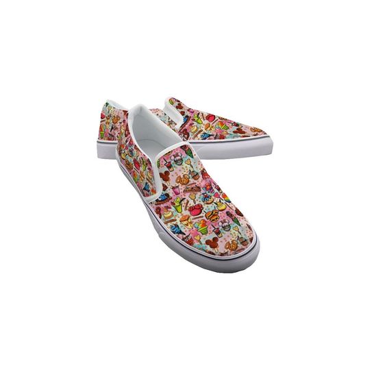 Rainbow Disney Snacks Shoes - Kid's Slip On Sneakers
