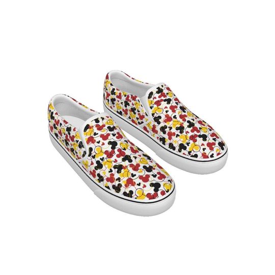 Classic Mickey Mouse-Fetti - Disney Bounding - Women's Slip On Sneakers