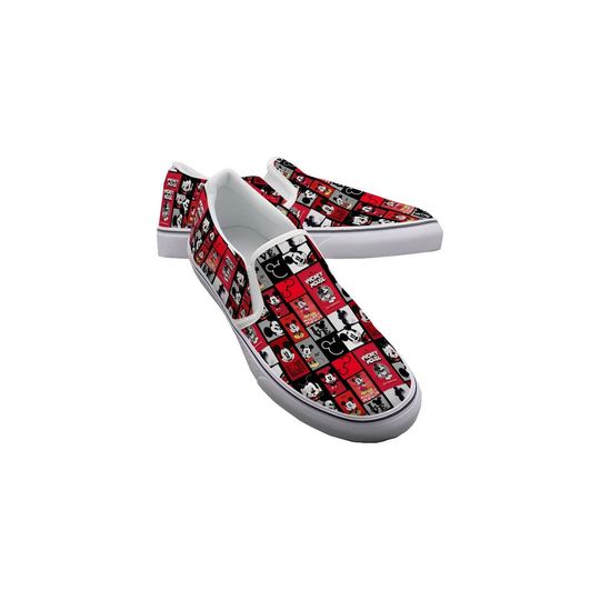 Mickey Posters Slip-Ons - Disney Bounding - Mickey Mouse - Men's Slip On Sneakers