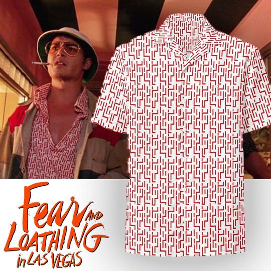 Discover Fear and Loathing Unisex hawaiian button shirt costume halloween Hunter S Thompson Johnny Depp gonzo movie