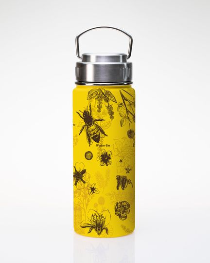 Honey Bee Stainless Steel Vacuum Flask | Biology Gifts, Bee Mug, Hiking Mug
