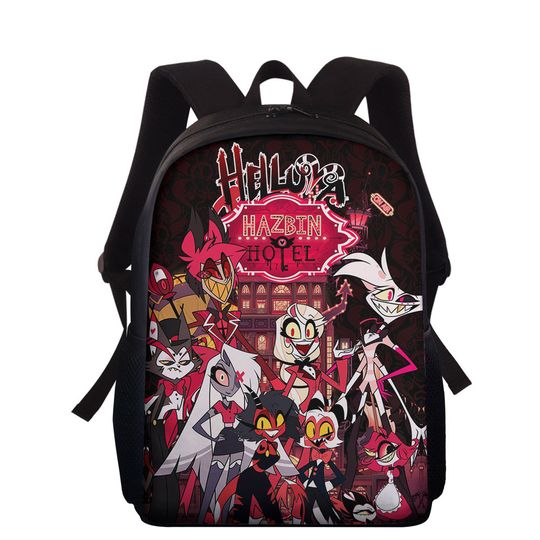 Hazbin Hotel Students Backpack, School Shoulder Bag, Back To School Gift