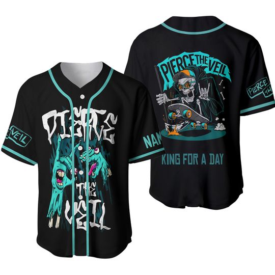 Pierce The Veil King For A Day Personalized baseball jersey, 3d gift,2025 hot