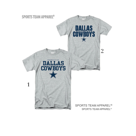 Dallas Cowboys Grey and Blue T-Shirt