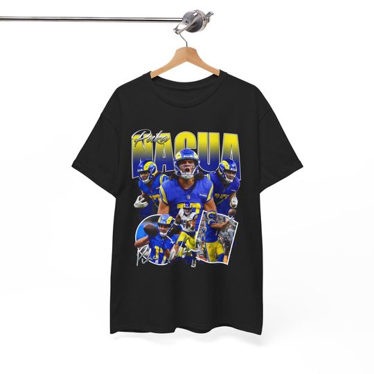 Discover Puka Nacua v1 St Louis Los Angeles Kurt Warner Aaron Donald Mathew Stafford Tory Holt Marshall Faulk Eric Dickerson Isaac Bruce football Shirt