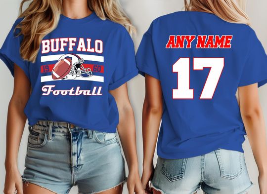 Discover Buffalo Football Team Bills Shirt, Custom Football Fan T-Shirt