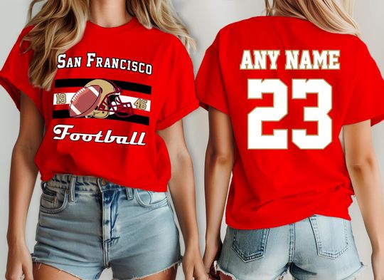 Discover San Francisco Football Team 49er Shirt, Custom Football Fan T-Shirt