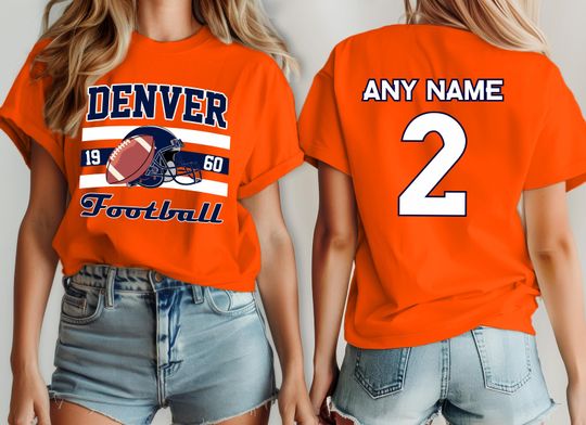 Discover Denver Football Team Bronco Shirt, Custom Football Fan T-Shirt