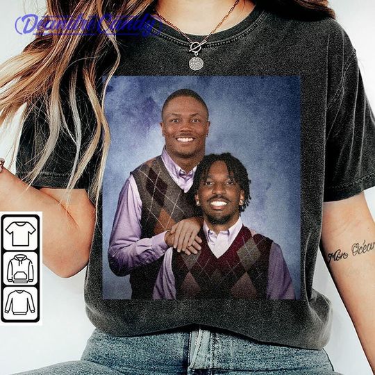 Jayden Daniels Terry McLaurin Shirt, Football Washington Step Bros, Funny Football 90s Bootleg Unisex Shirt
