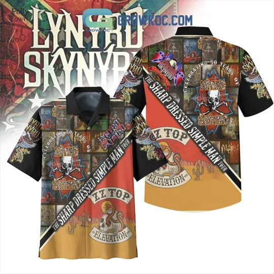 Lynyrd Skynyrd The Sharp Dressed Simple Man Tour ZZ Top Hawaiian Shirts, Gift for Fan
