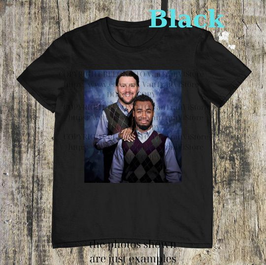 Discover Josh Allen James Cook Step Brothers Buffalo Football T-Shirt, Step Brothers Football Shirt, Buffalo Football Shirt, Football Funny Shirt