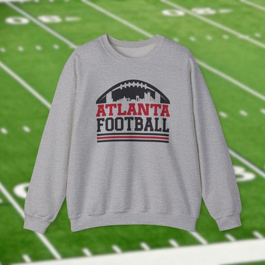 Atlanta Falcons Football Sweatshirt, Trendy City Skyline Fan Apparel